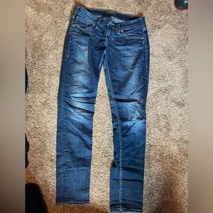 Silver Aiko skinny jeans